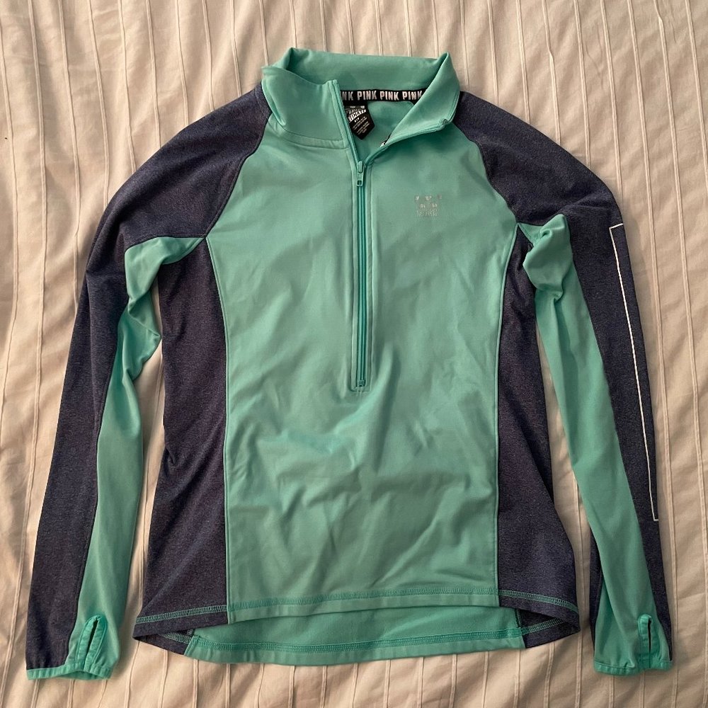 PINK Quarter-sip Pullover
